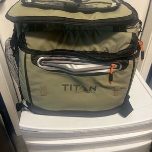 Titan Olive Green Duffel Cooler Bag with Black Accents